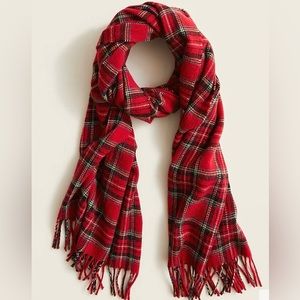 JCrew Plaid scarf in Italian wool